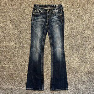 Miss Me Jeans, Size 27, Boot cut, rhinestones and sequins!